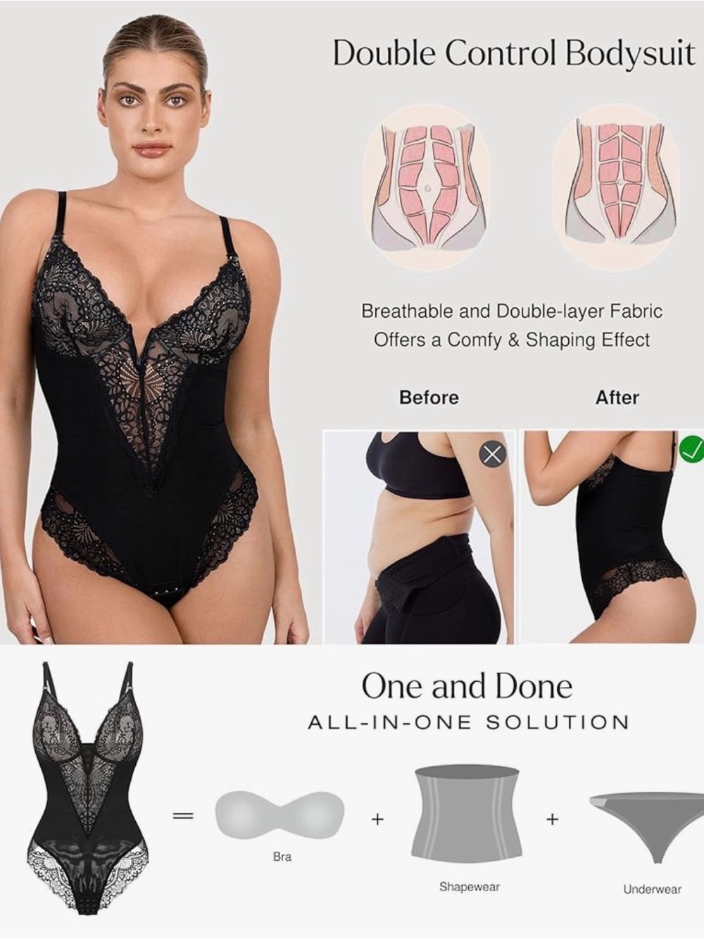 NWT Popilush black bodysuit
